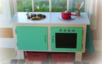 A Kitchen From a Recycled Cabinet