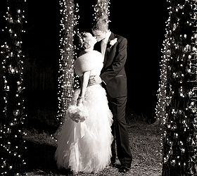 how to wrap lights around trees, diy, how to, lighting, outdoor living, Beautiful picture backdrop for weddings