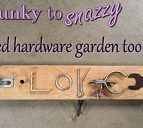 reclaimed hardware garden tools hanger, diy, repurposing upcycling, storage ideas