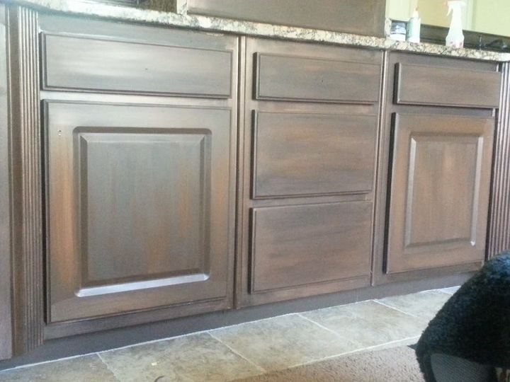 White Cabinets Painted To Look Like Wood Hometalk