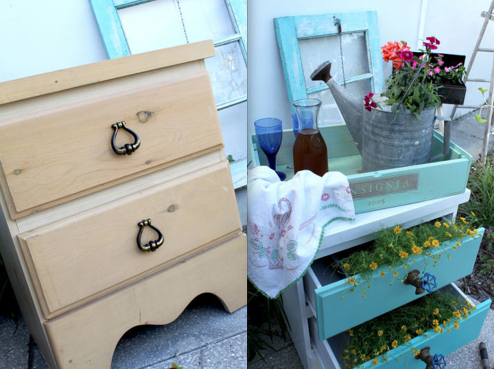 rehabbing a rascal how to turn a bedside table into a planter, gardening, painted furniture, repurposing upcycling