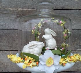 easter cloche, easter decorations, seasonal holiday d cor