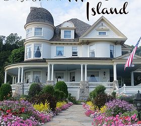 beautiful homes on mackinac island, architecture, curb appeal