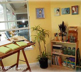 studio redo reveal, craft rooms, home decor, painting