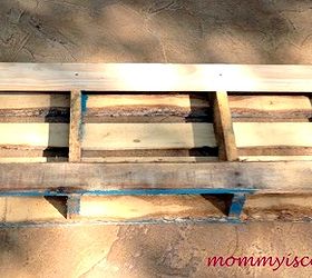 how to make a vertical garden from a pallet, diy, gardening, how to, pallet, succulents, This pallet found on big trash day was cut down four planks on the front and two on the back and then painted blue