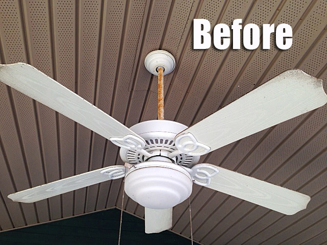 Thrifty Diy Outdoor Fan Makeover Hometalk Thrifty Diy Outdoor Fan Makeover Lighting Living Porches Repurposing Upcycling