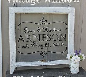 hand painted vintage window, home decor, painted furniture, repurposing upcycling, windows, DIY vintage window wedding sign