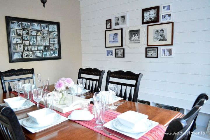 add character to a wall with wood planks, dining room ideas, wall decor, woodworking projects