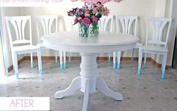Dining Room Table & Chairs Makeover
