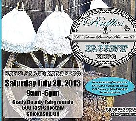 ruffles and rust expo, painted furniture, repurposing upcycling