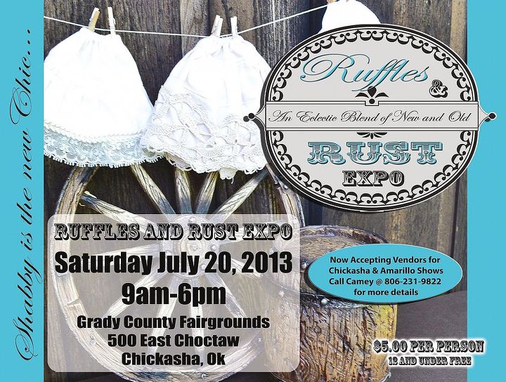 ruffles and rust expo, painted furniture, repurposing upcycling