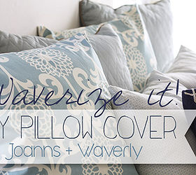 waverize it the easy diy pillow cover, reupholster