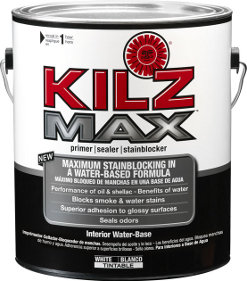 water damage repairs, home maintenance repairs, how to, painting, KILZ MAX Interior Water Based Primer is a unique water based epoxy with the ability to block the most severe stains It also offers the benefits of a water based formula including easy cleanup and low odor