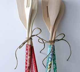 best small thank you gift ideas for all year round, crafts, Fabric covered spoons are a great Thank You gift idea