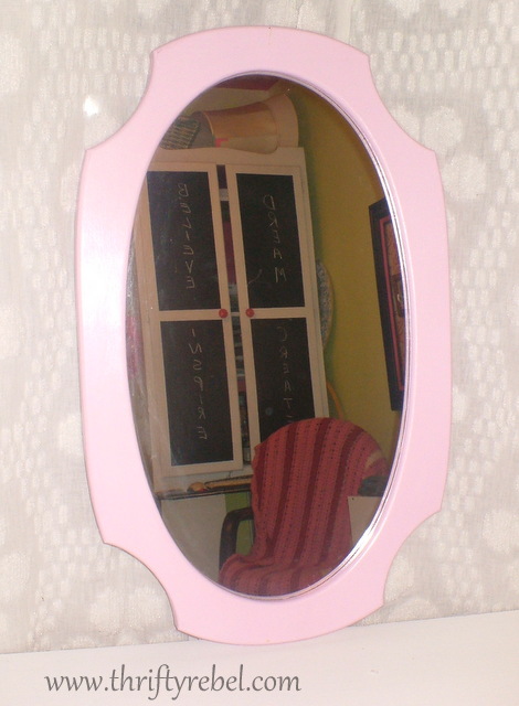 vanity and mirror makeover, home decor, painted furniture, Mirror After