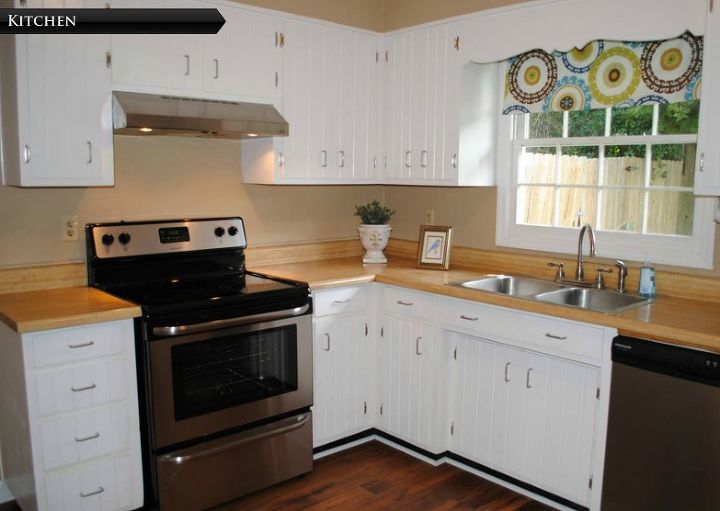 before and after kitchen renovation, home improvement, kitchen design, painting, finished kitchen