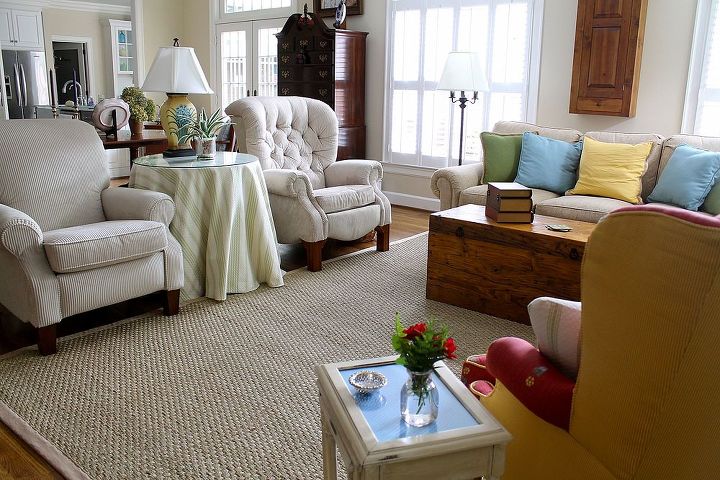 a rug purchase can easily update a room, flooring, home decor, living room ideas, This is our great room with its new rug