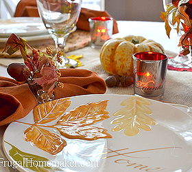 fall table decorated with better homes and gardens seasonal finds, living room ideas, seasonal holiday decor