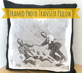 photo transfer pillow, crafts