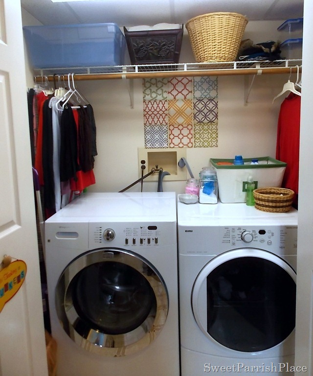 mini laundry closet makeover, cleaning tips, closet, laundry rooms, After