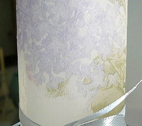 personalised candles decoupage on candles, crafts, decoupage