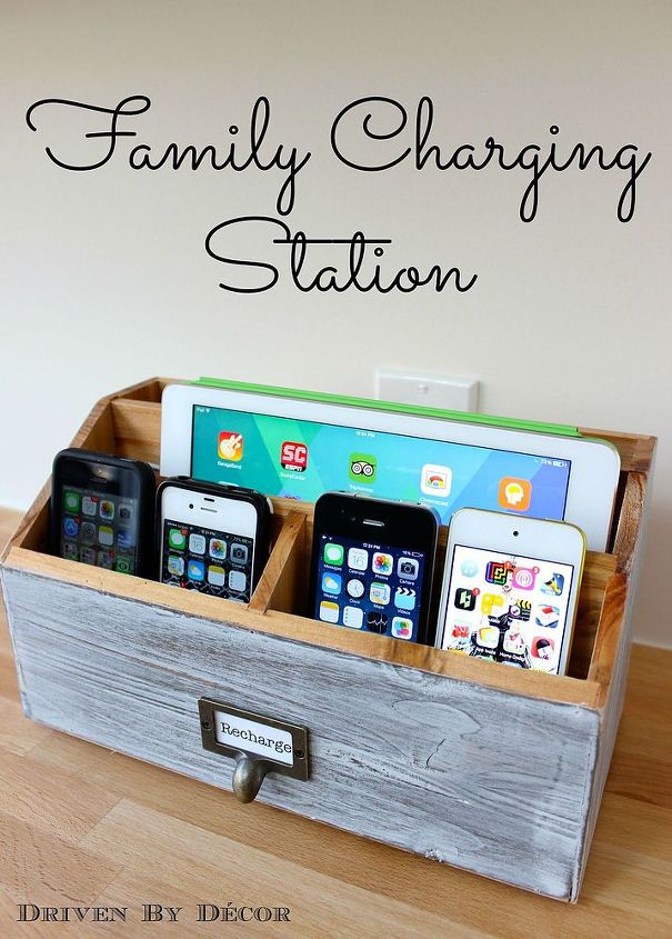 creating a family charging station, cleaning tips, diy, electrical, how to