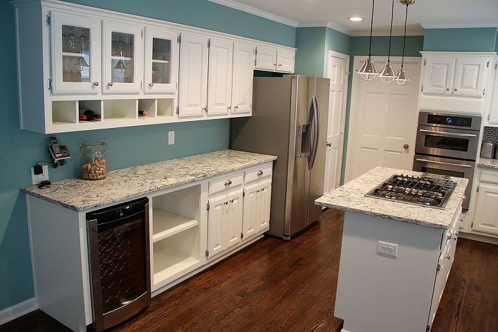 dingy to delightful kitchen makeover, countertops, home decor, kitchen cabinets, kitchen design, painting, tiling, After