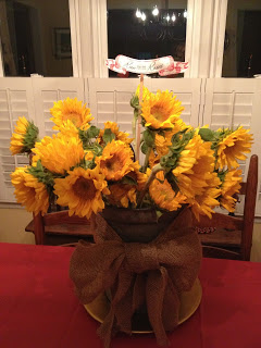 kentucky derby party rva style, crafts, home decor, Great tablescape centerpiece burlap covered galvanized flower bucket