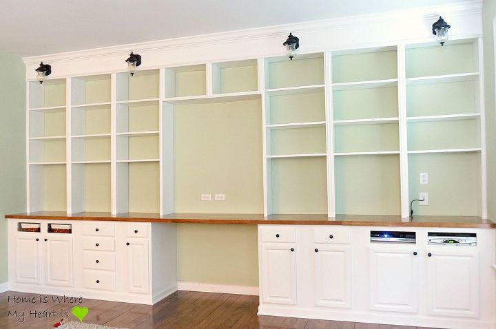 diy built in bookcases