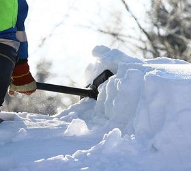 the safest way to shovel snow, outdoor living