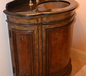 how to paint a bathroom vanity, bathroom ideas, painted furniture, The before picture of the vanity