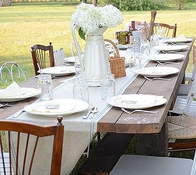 dinner in the garden, doors, outdoor living, Another table view