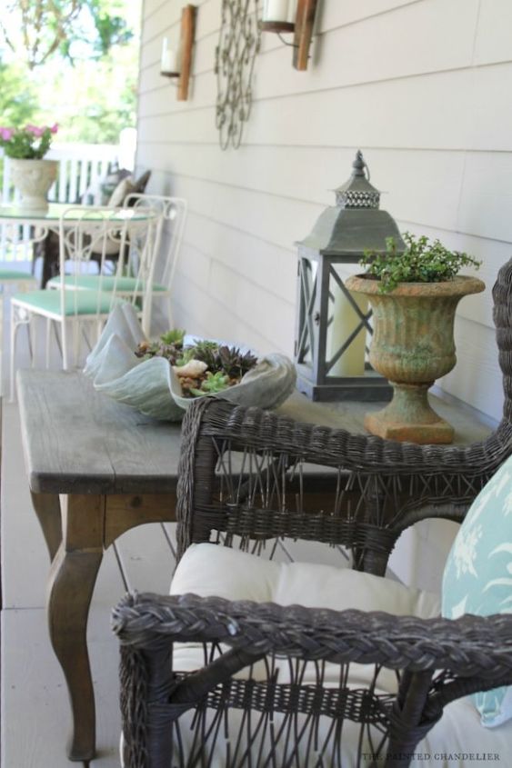 summer porch makeover, outdoor living, porches