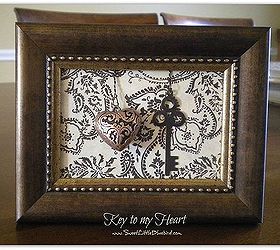 6 simple and sweet diy framed valentine decorations hearts and keys, seasonal holiday d cor, valentines day ideas