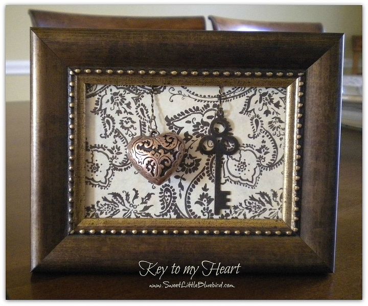 6 simple and sweet diy framed valentine decorations hearts and keys, seasonal holiday d cor, valentines day ideas