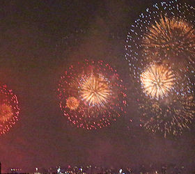 part 2 back story of tllg s rain or shine feeders, outdoor living, pets animals, urban living, Fireworks July 4th 2013 Hudson River NYC View Two The display by Macy s was at the same location in bygone years