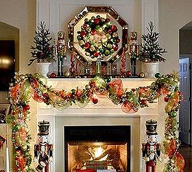 our 2013 christmas mantel, christmas decorations, seasonal holiday decor, wreaths, Happy Holdays