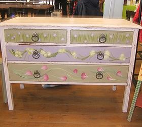 painted these last year this is my first postings on hometalk, painted furniture, shabby chic, Shabby Chic and lovely drawers Hope you like it