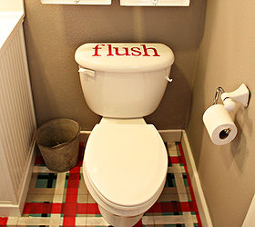 boys bathroom makeover, bathroom ideas, home decor, Will this reminder help these boys remember to FLUSH