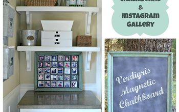 Verdigris Magnetic Chalkboard and Instagram Gallery {A B.O.G.O Tutorial}
