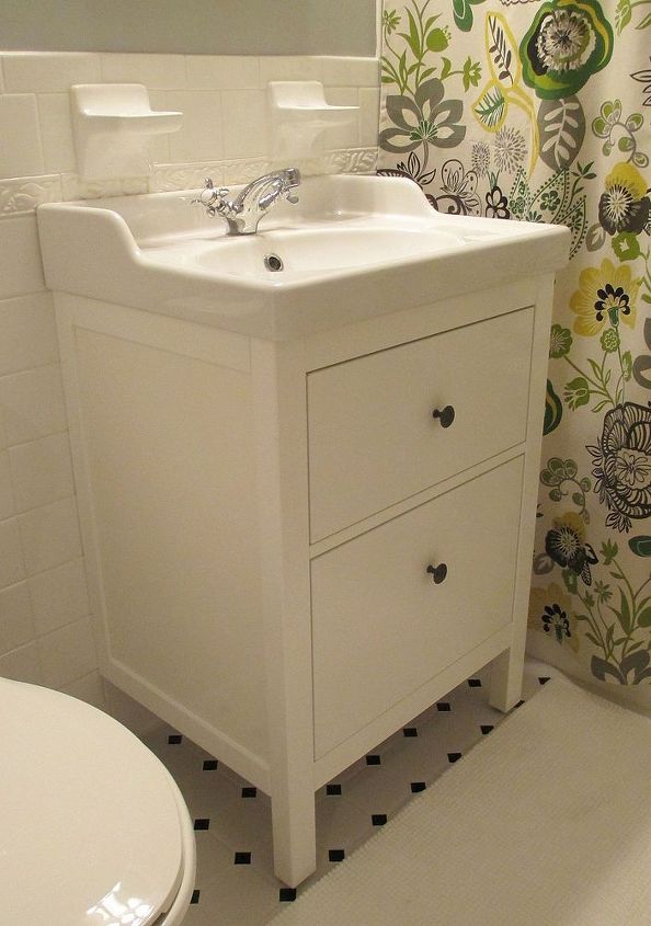 bathroom renovation how to install an ikea hemnes sink cabinet, bathroom ideas, plumbing