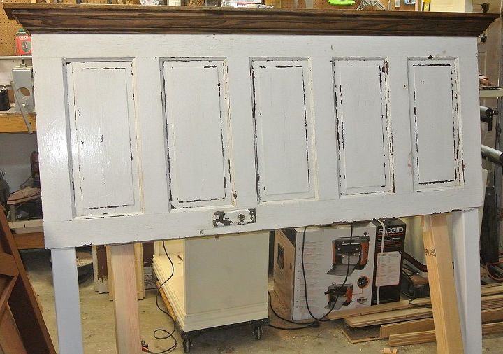5 Panel 90 Yr Old Door Converted Into A King Size Door Headboard