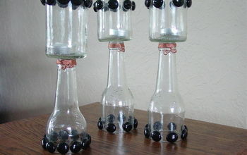 Botellas recicladas convertidas en tesoros, las llamo cúpulas