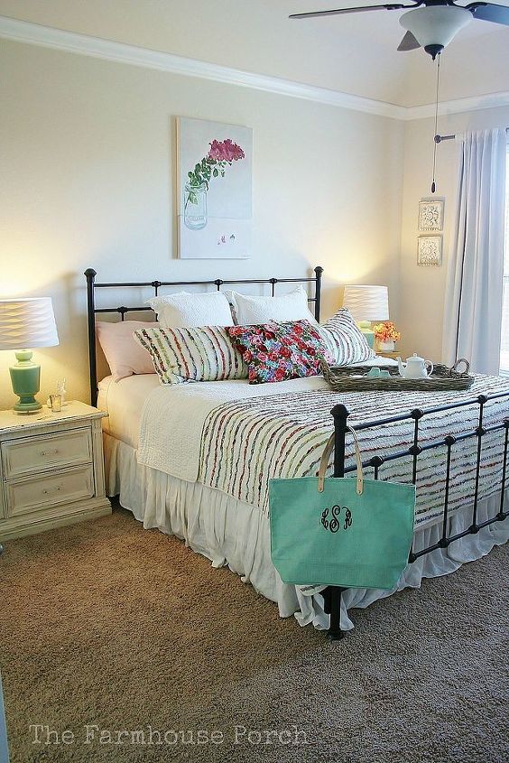 adding cottage y colors for a fresh and modern country look, bedroom ideas, home decor