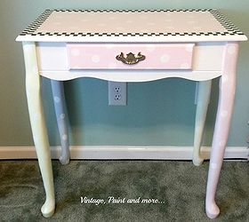 funky little desk, painted furniture