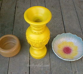 diy wooden vase birdbath, gardening, painting, Parts of Wooden Vase Birdbath