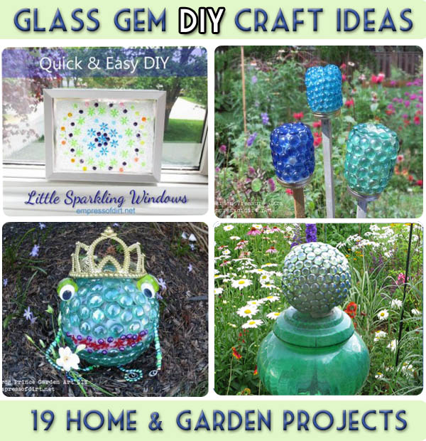 garden art and craft projects with glass gems flat marbles, crafts, gardening, Come to the blog to see all 19 projects and instructions