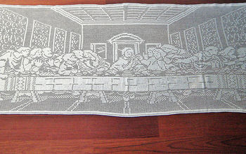 My Biggest Project! "The Last Supper" Filet Crochet Tablecloth