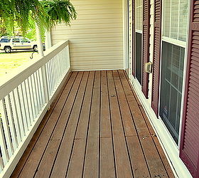 front porch makeover, decks, flowers, home decor, porches, Front porch at the beginning of spring