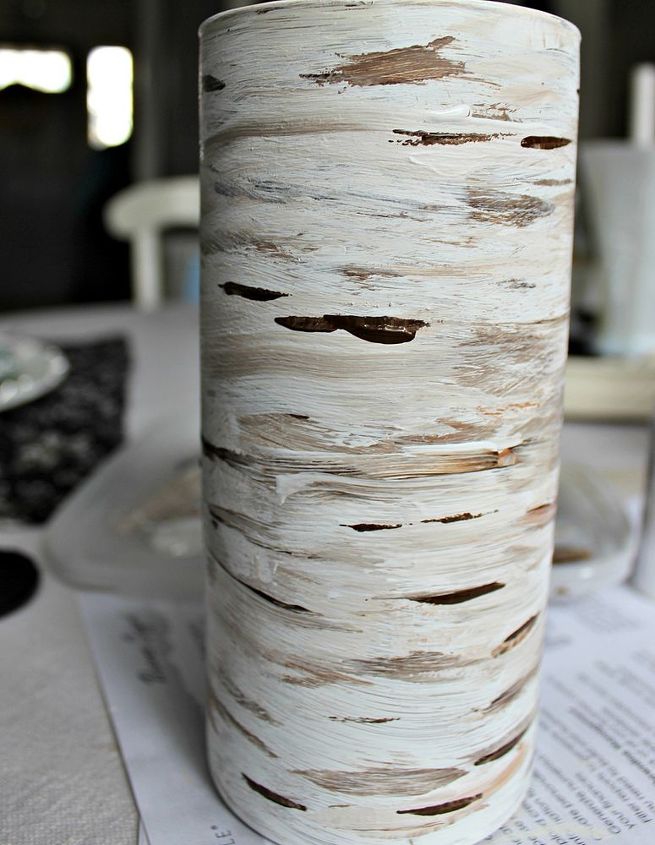 diy birch bark vase, crafts